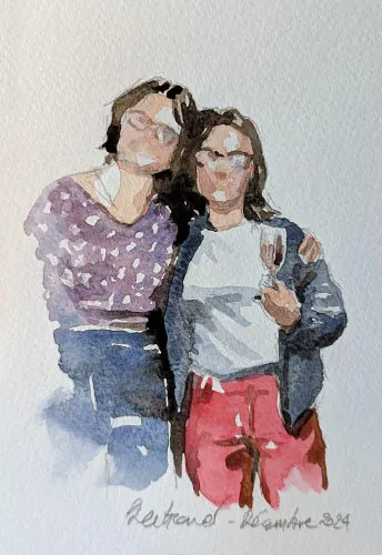 Illustration réalisée en live lors d'un évènement prestigieux