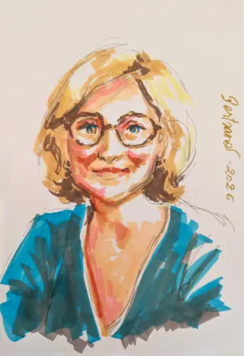 Portrait réalisé aux feutres