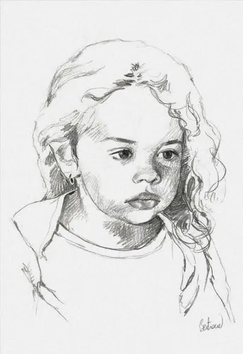Portrait réalisé au crayon