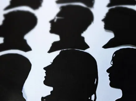 Silhouettes découpées lors d'un événement prestigieux