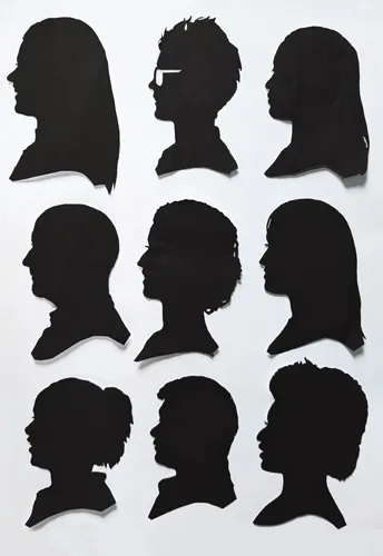 Silhouettes découpées lors d'un événement prestigieux